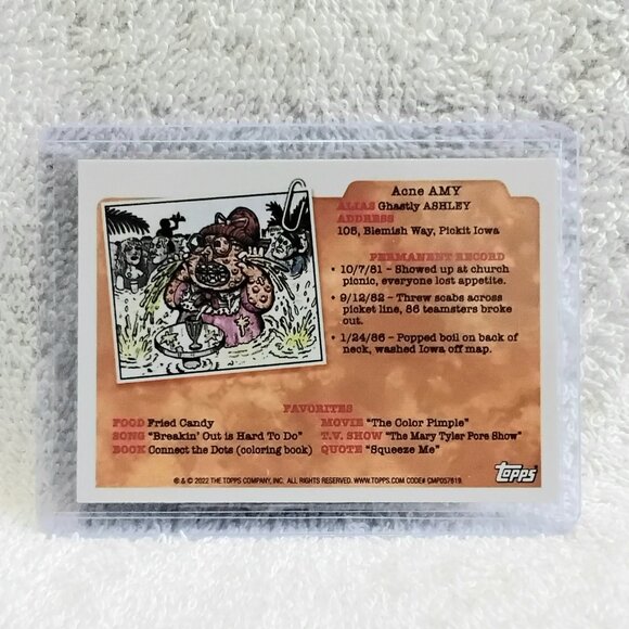 5/$20 Mint 2022 Topps Chrome GPK Blue-Boy George Card 178b!! - Picture 2 of 2